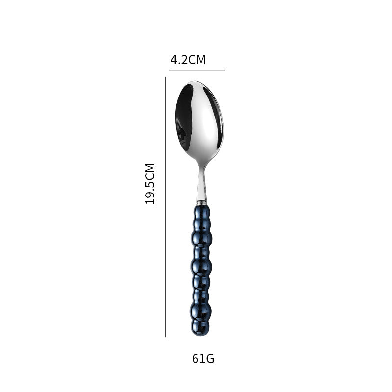 Elegant finger food fork with non-slip handle Bowlift