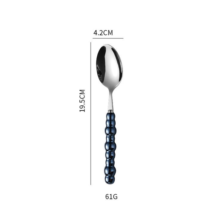 Elegant finger food fork with non-slip handle Bowlift