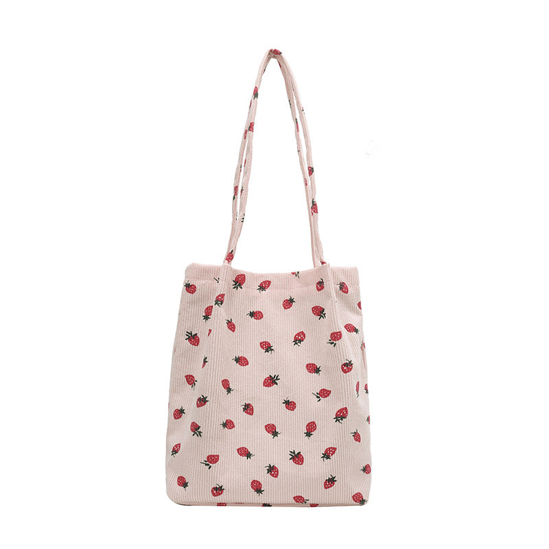 WoPlayful Cherry Print Tote Bag Bowlift