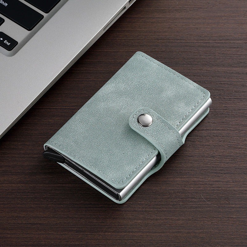 RFID-Blocking Leather Cardholder Bowlift