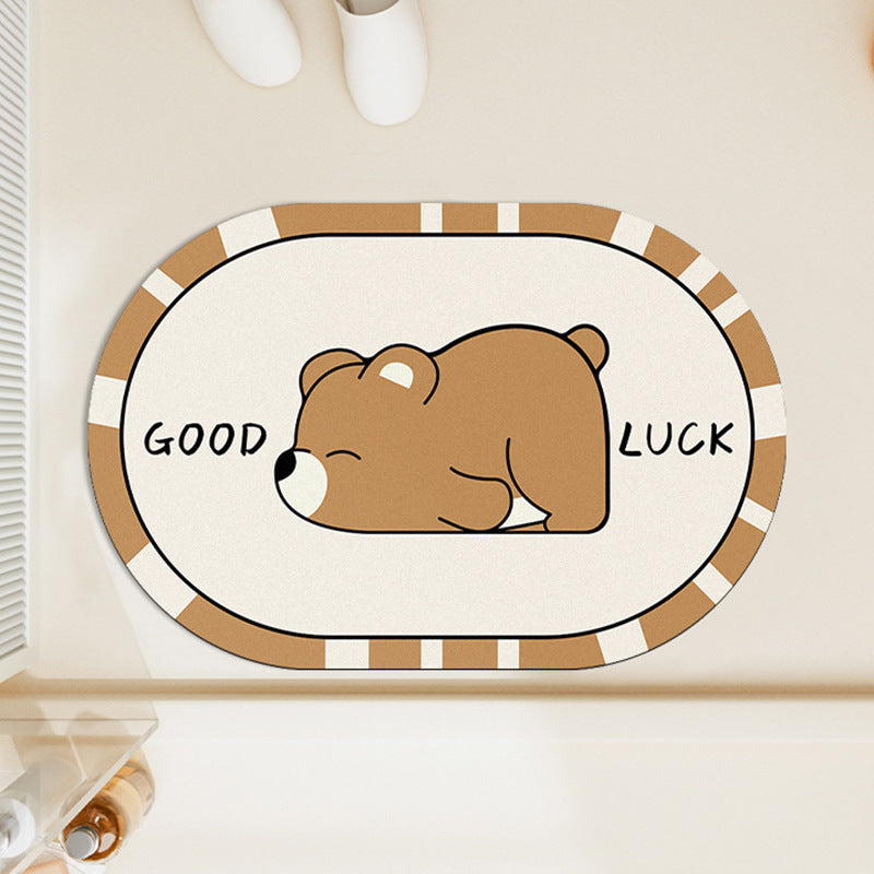 Panda-Themed Decorative Bath Mat