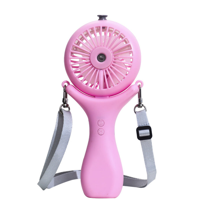 Women's Portable Mini Fan with Spray Function and Flexible Mounting System Bowlift