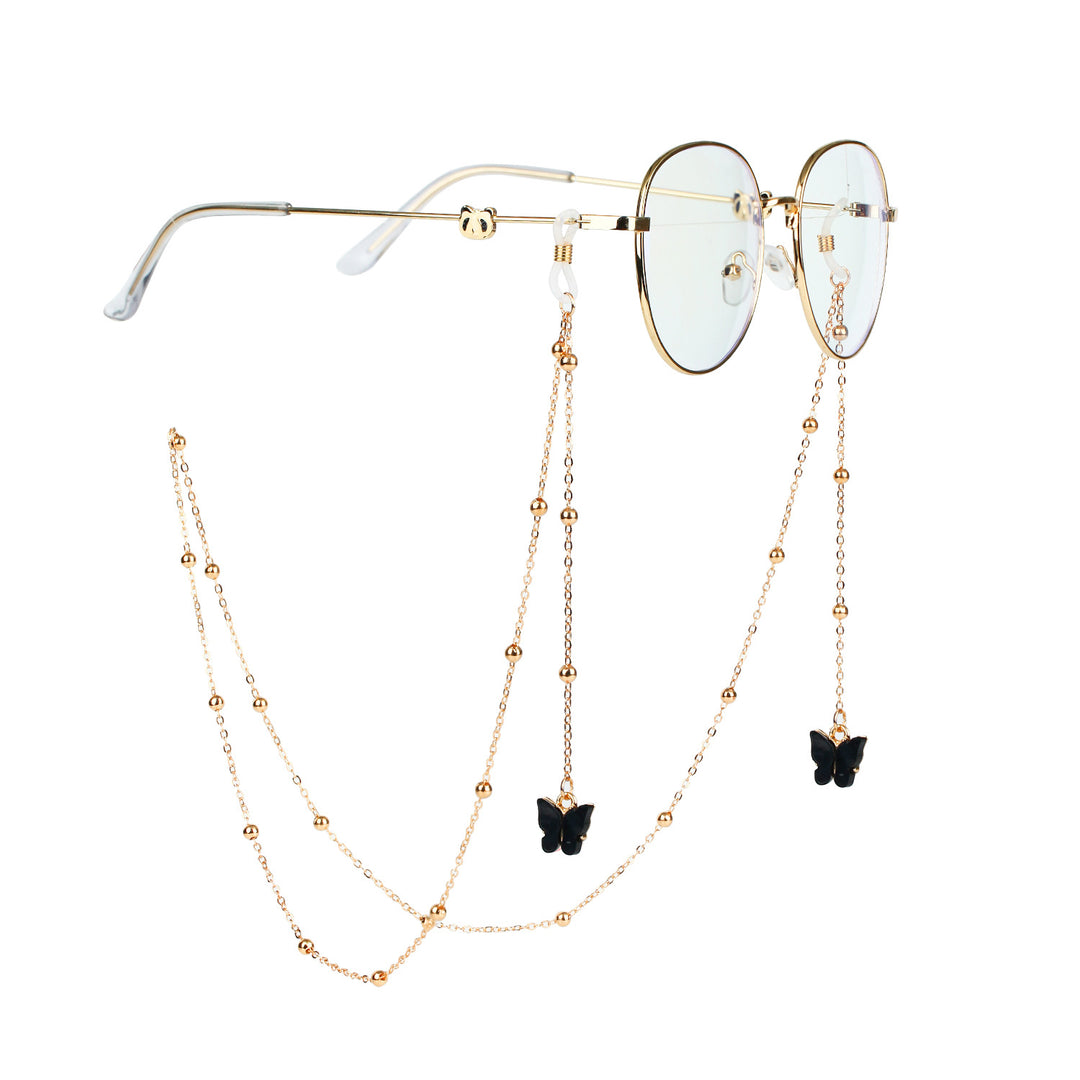 Fashionable sunglasses chains with butterfly pendants Bowlift
