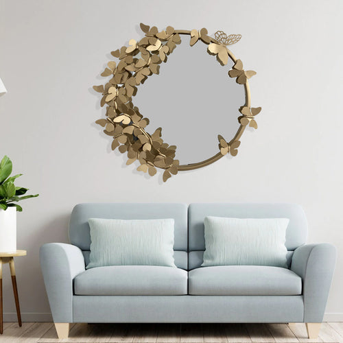 Butterfly Themed Wall Mirror Bowlift