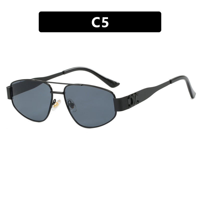 Ladies sporty sunglasses with polarized lenses and elegant metal frame Bowlift