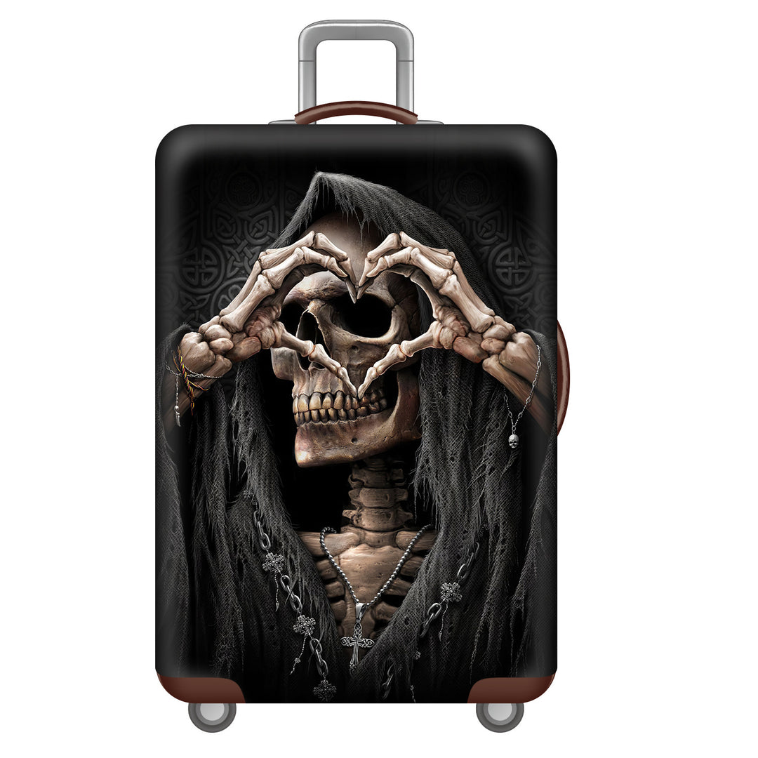 Men's hard-shell suitcase with unique skull design Bowlift