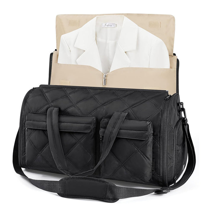 Elegant Travel Bag with Integrated Suit Compartment Bowlift