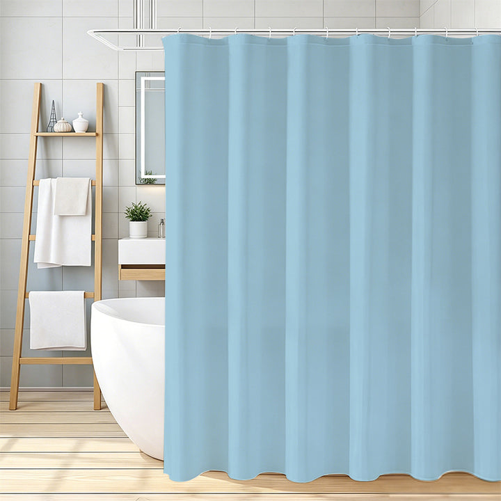 Waterproof Fabric Shower Curtain Bowlift