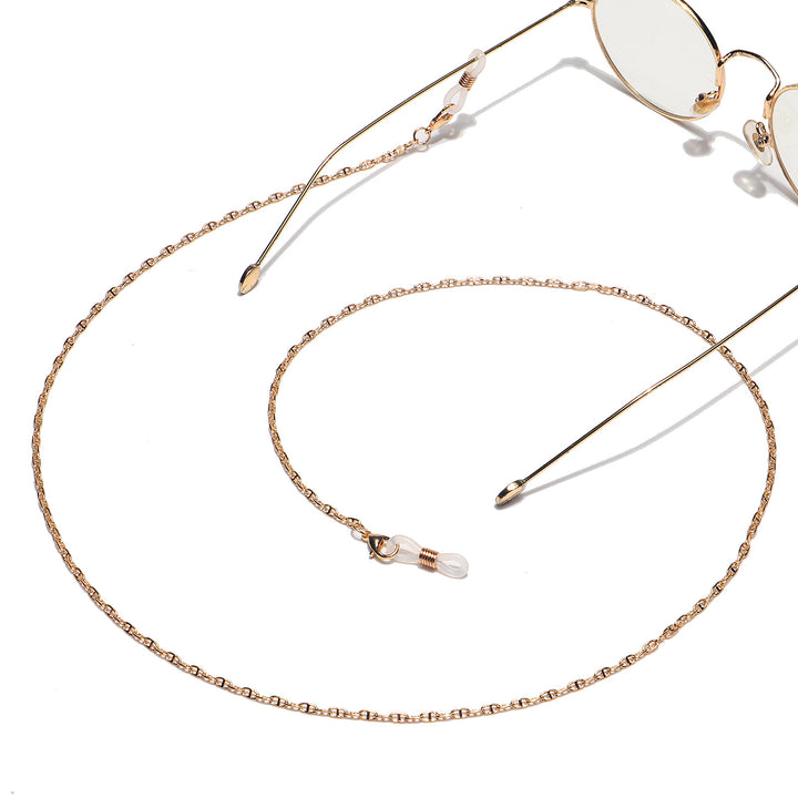 Elegant Gold Chain Eyewear Holder Bowlift