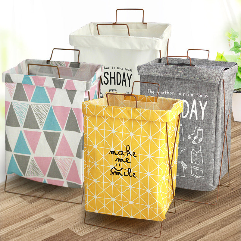 Decorative laundry basket with inspiring quotes Bowlift
