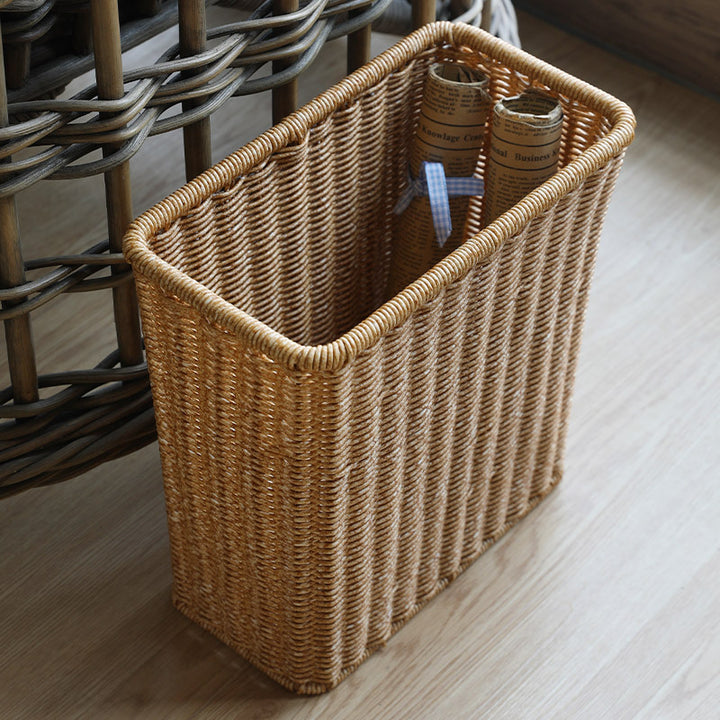 Unisex Rectangular Woven Waste Bin Bowlift