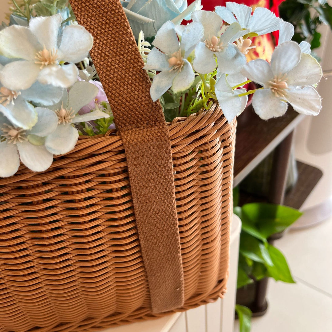 Women Handmade Storage Basket Made of Natural Material Bowlift