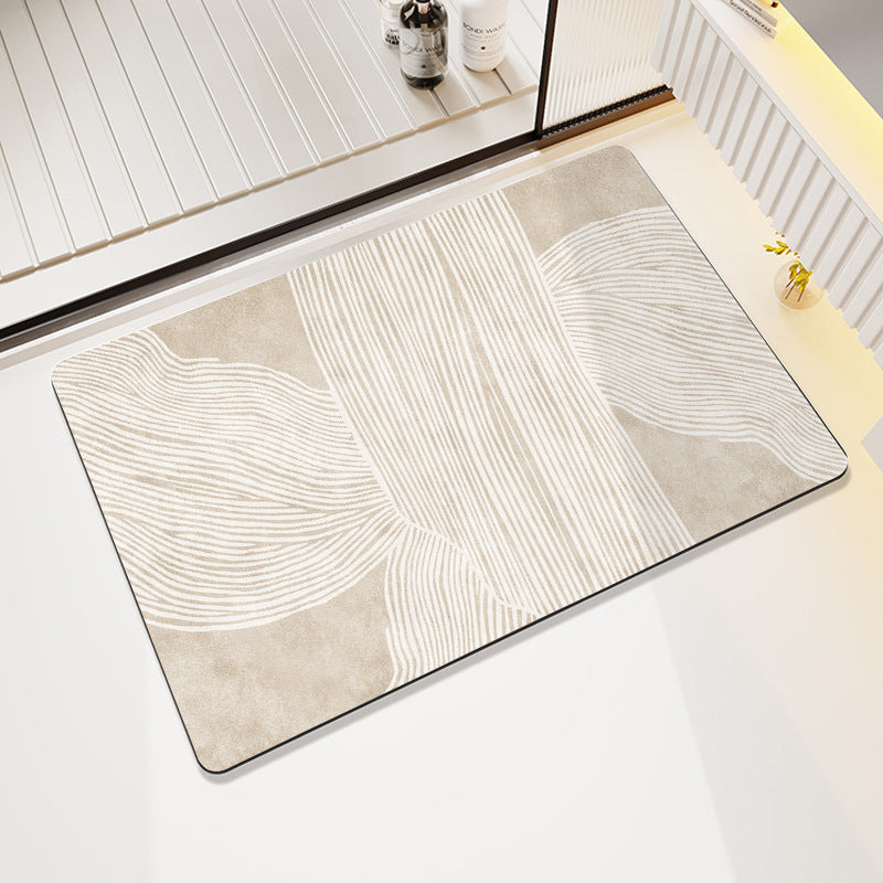 Abstract Geometric Design Bath Mat Bowlift