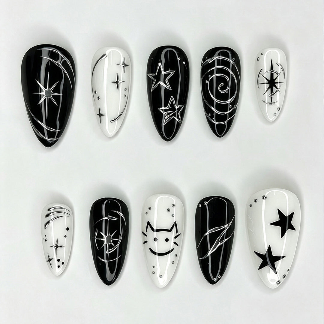 Exclusive Nail Design Set with Artistic Motifs Bowlift