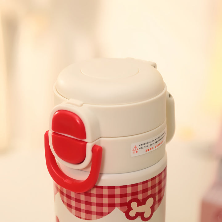 Ladies Insulated Drinking Bottle with Playful Design Bowlift