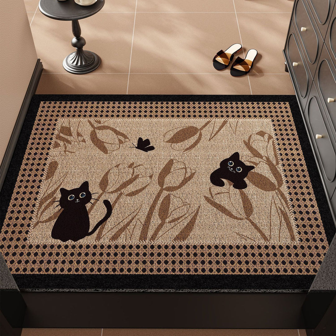 Playful Animal-Themed Welcome Mat