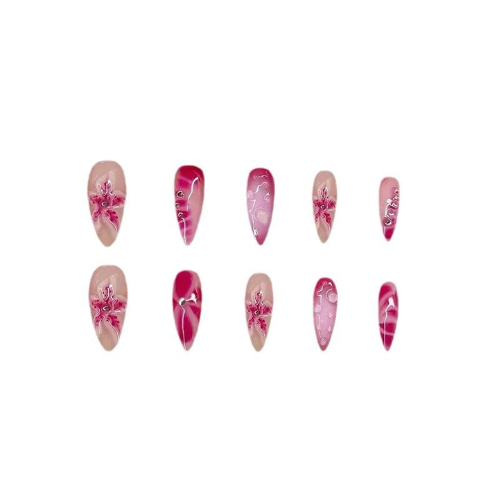 Elegant Decorative Press-On Nail Enhancements Bowlift