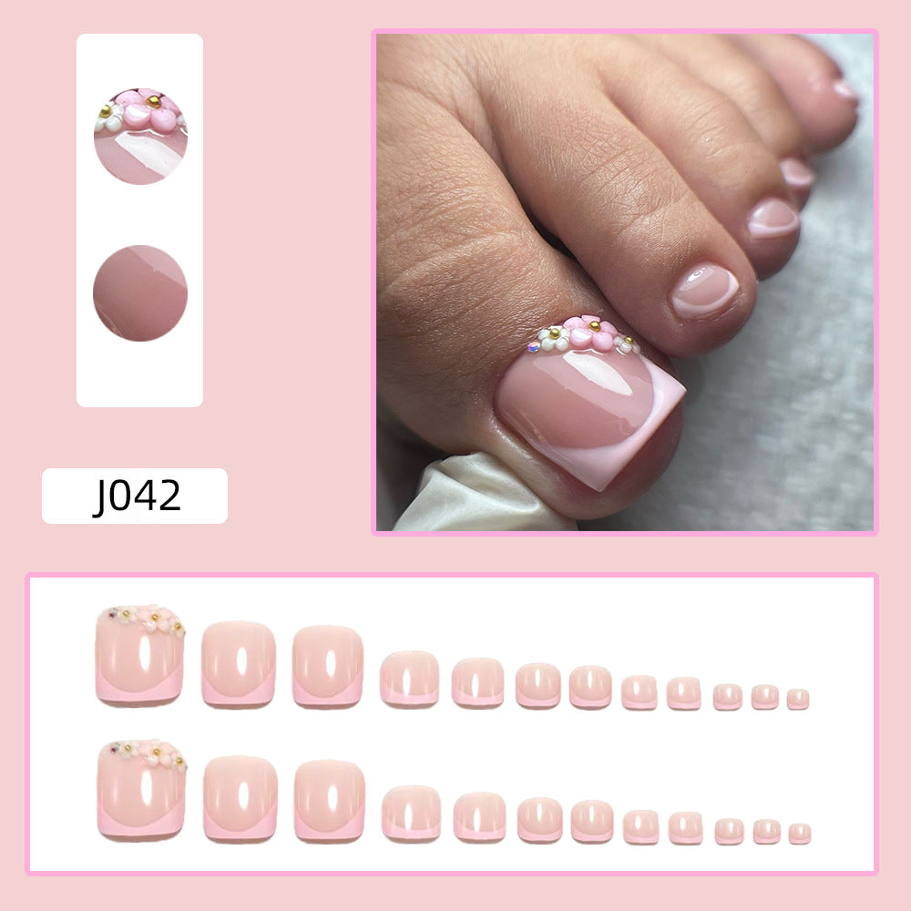 Nail art set with floral 3D design Bowlift