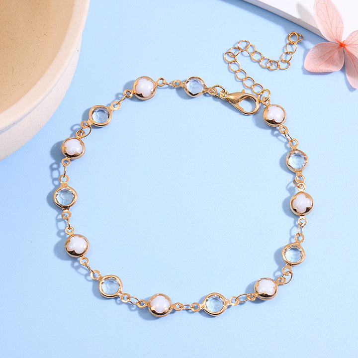 Decorative Gemstone Anklet Bowlift