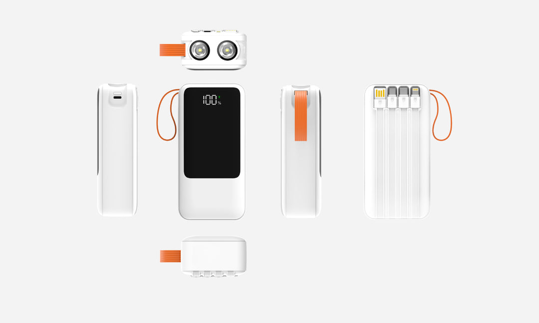 Portable power bank with smart LED display and multifunctional charging ports Bowlift