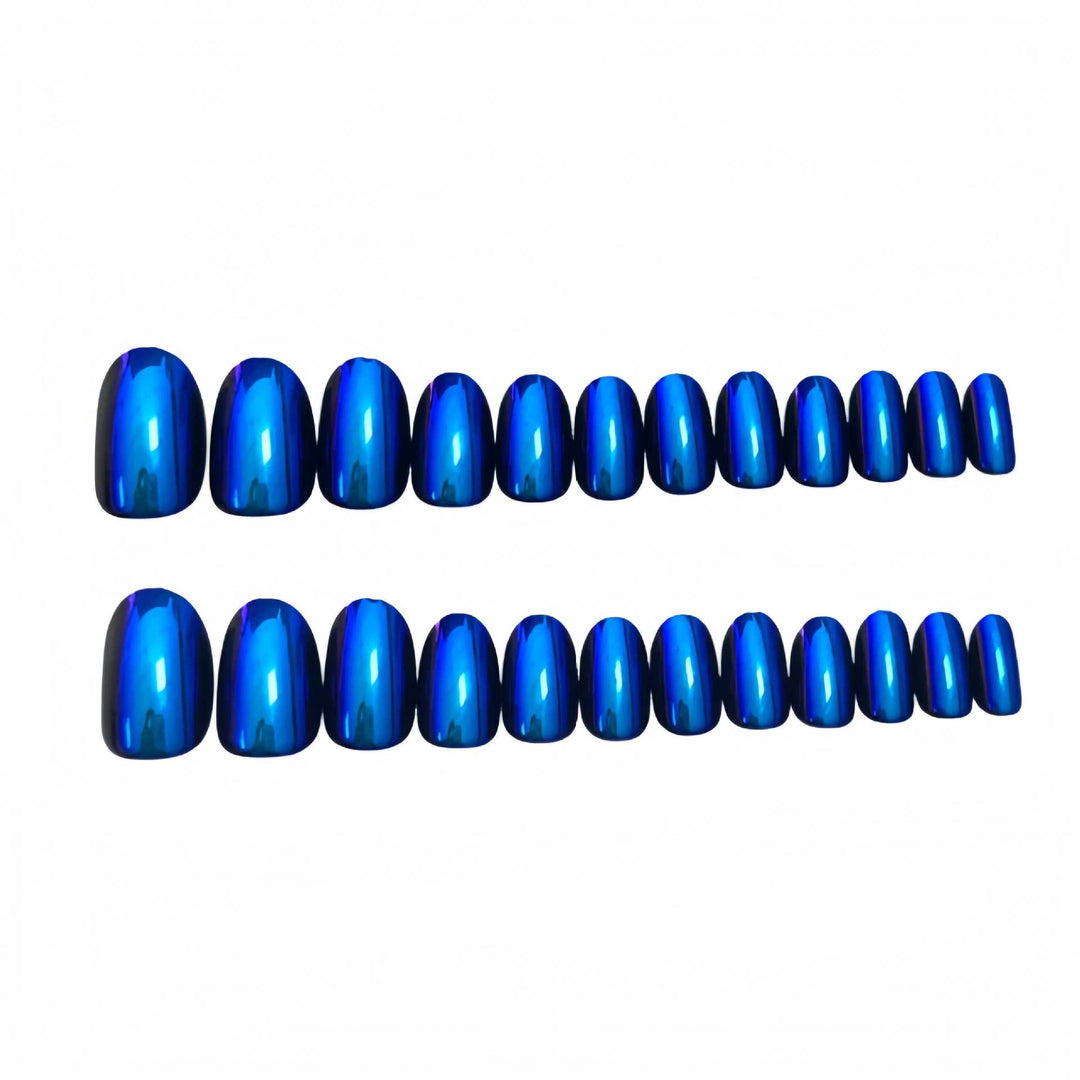Premium Iridescent Press-On Nail Set Bowlift
