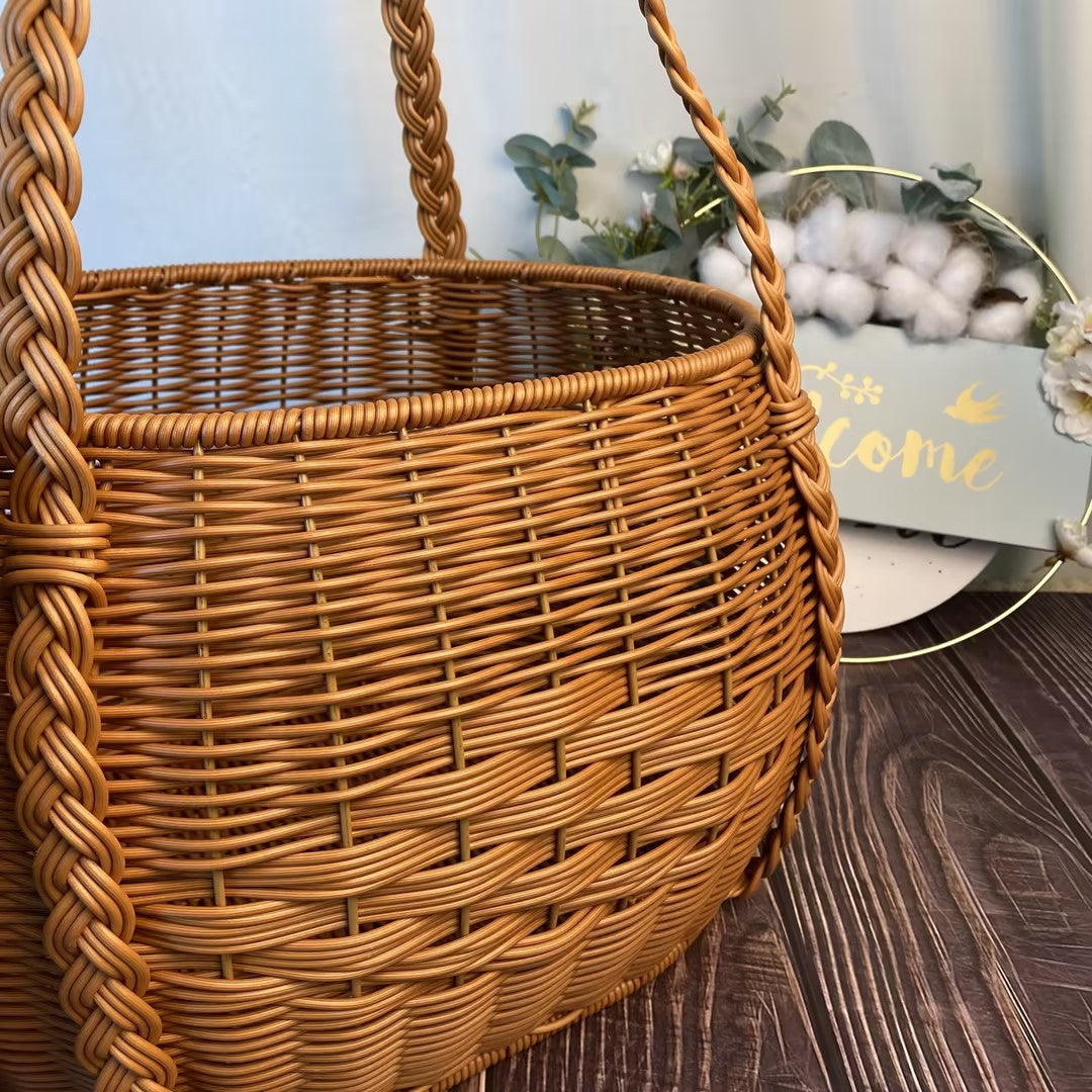 Handcrafted Woven Storage Basket Bowlift