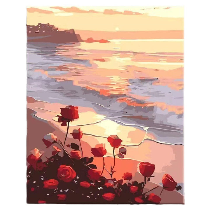Floral Landscape Canvas Art Bowlift