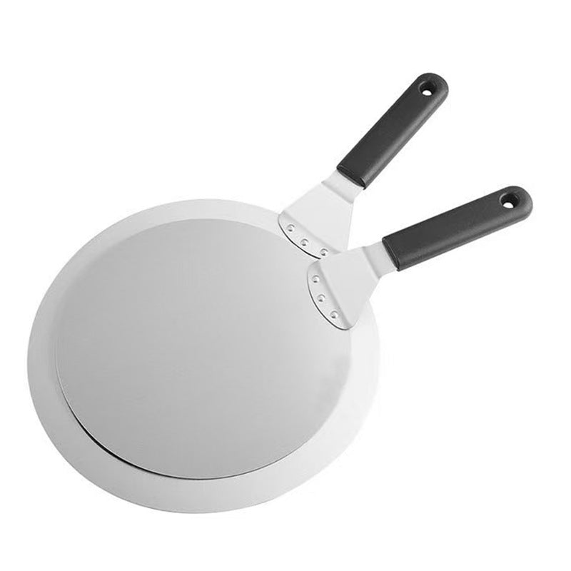 round stainless steel pizza peel with ergonomic heat resistant handle Bowlift
