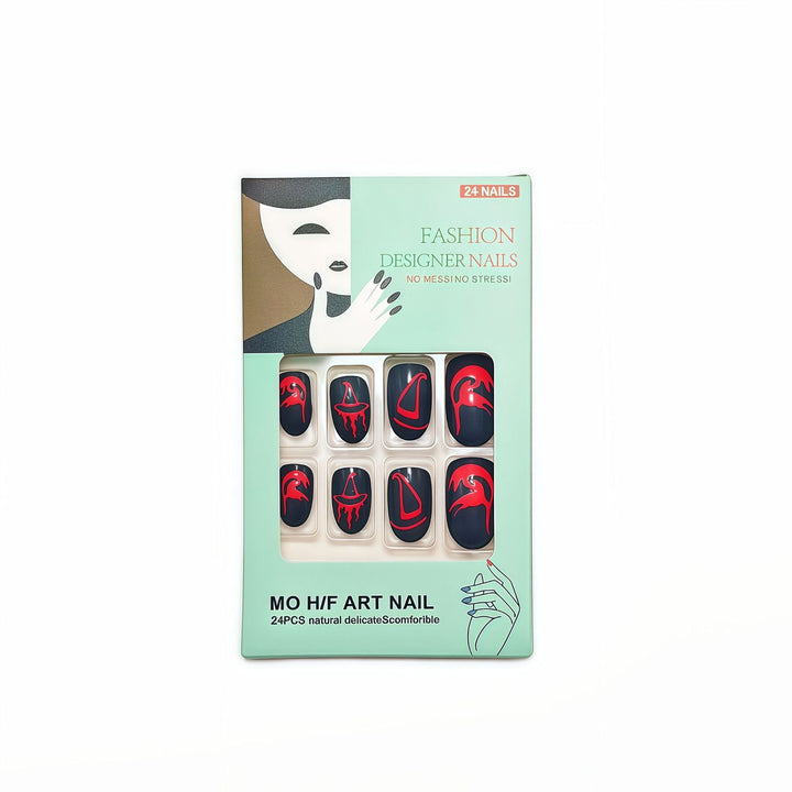 Creative Halloween-themed art nails Bowlift