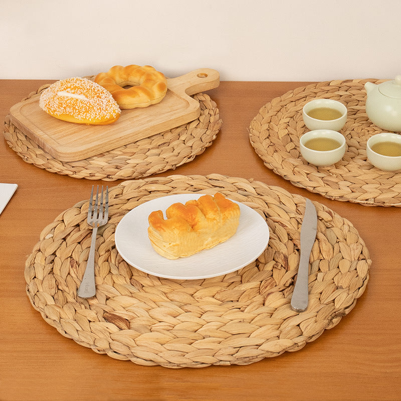 Round Woven Placemats Bowlift
