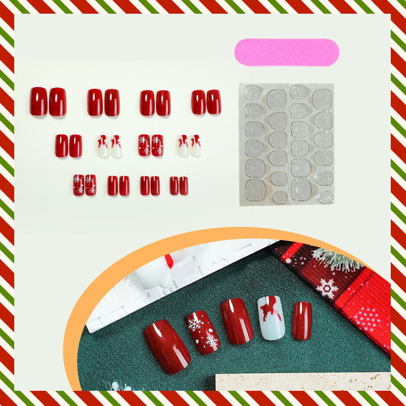 Artificial Christmas Art Nails Bowlift