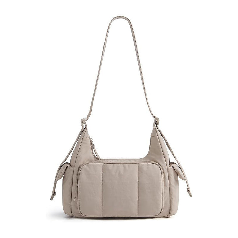 Fashionable shoulder bag with multifunctional compartments Bowlift