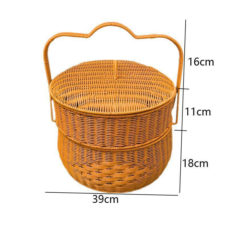Handwoven Decorative Storage Basket Bowlift