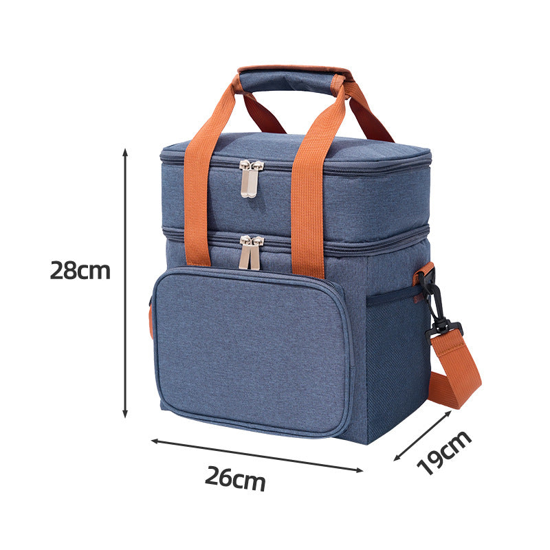 Insulated Dual-Layer Lunch Cooler Bowlift