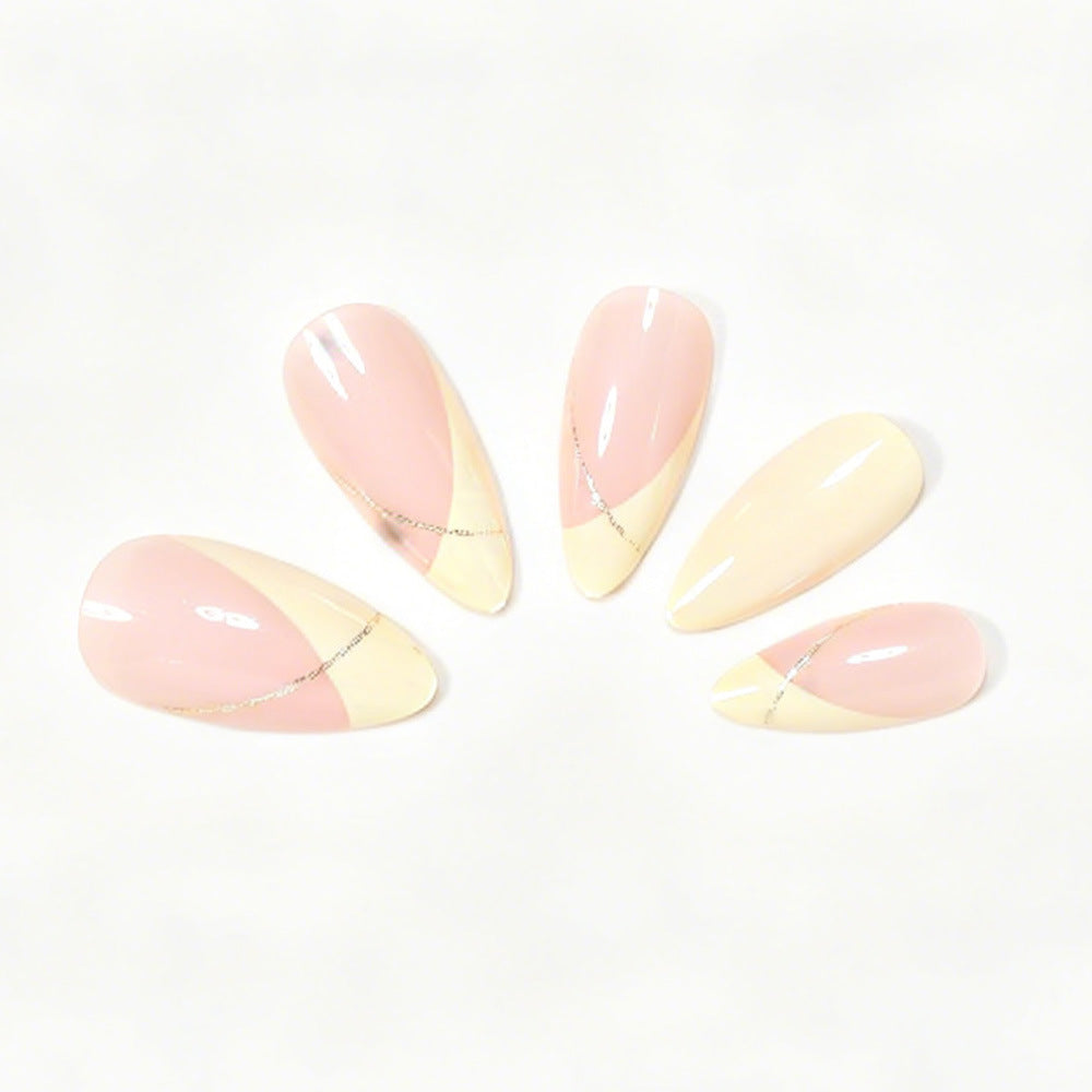 Elegant French Tip Nail Art Set Bowlift