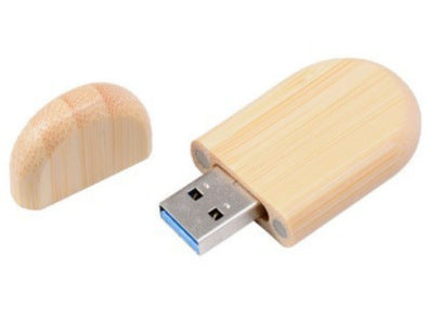 Eco-Conscious Bamboo USB Storage Drive Bowlift