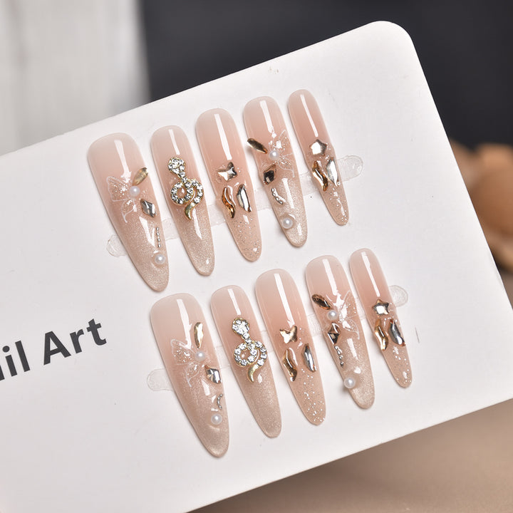 Decorative Press-On Nail Extensions Bowlift