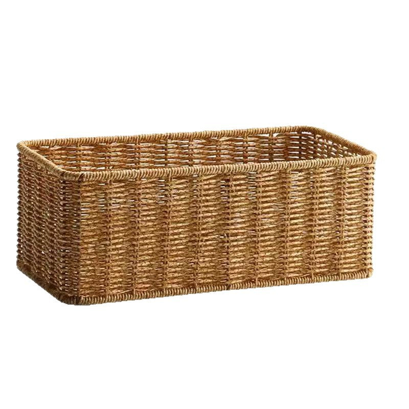 Rectangular Handwoven Storage Basket Bowlift
