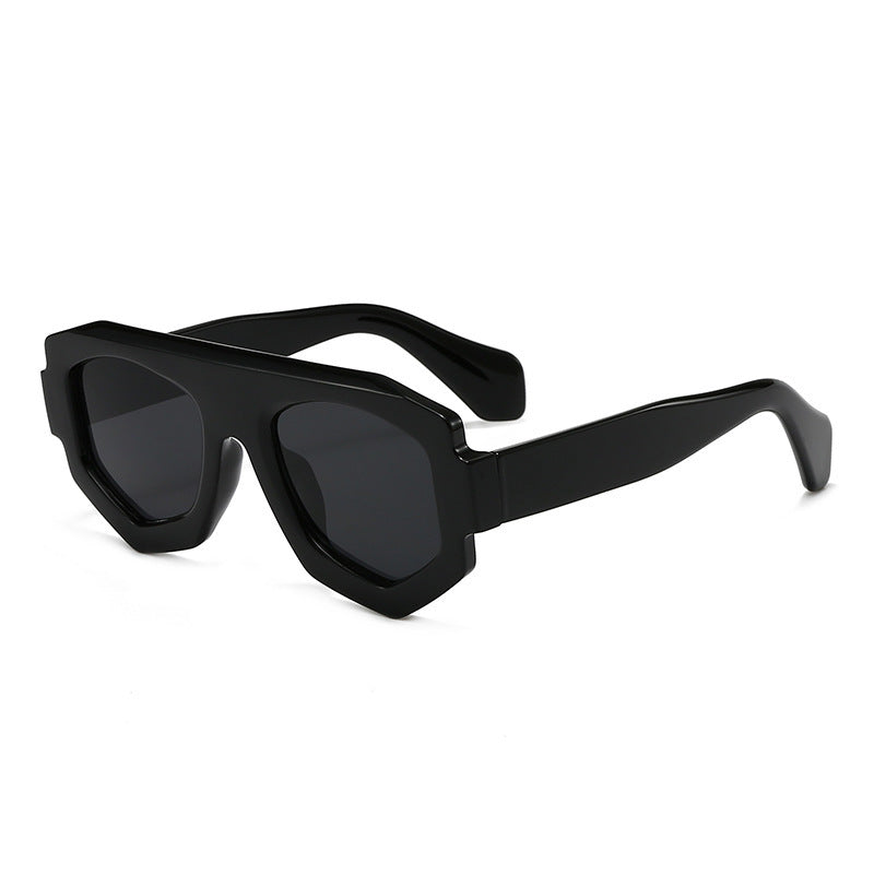 Bold Geometric Shield Sunglasses Bowlift