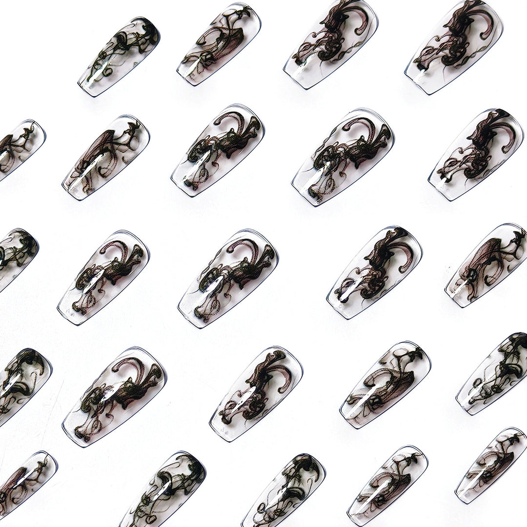 Artistic Patterned Nail Art Bowlift
