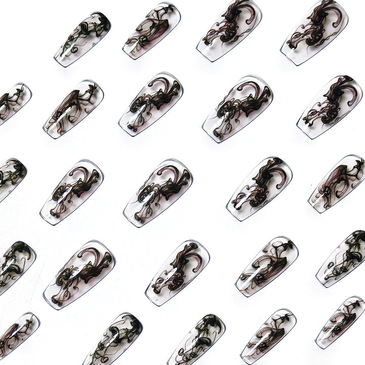 Artistic Patterned Nail Art Bowlift