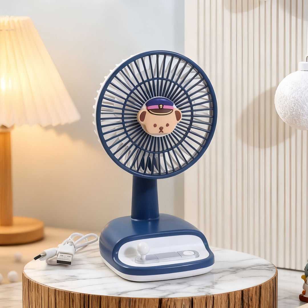 Ladies table fan with flexible tilt angle Bowlift