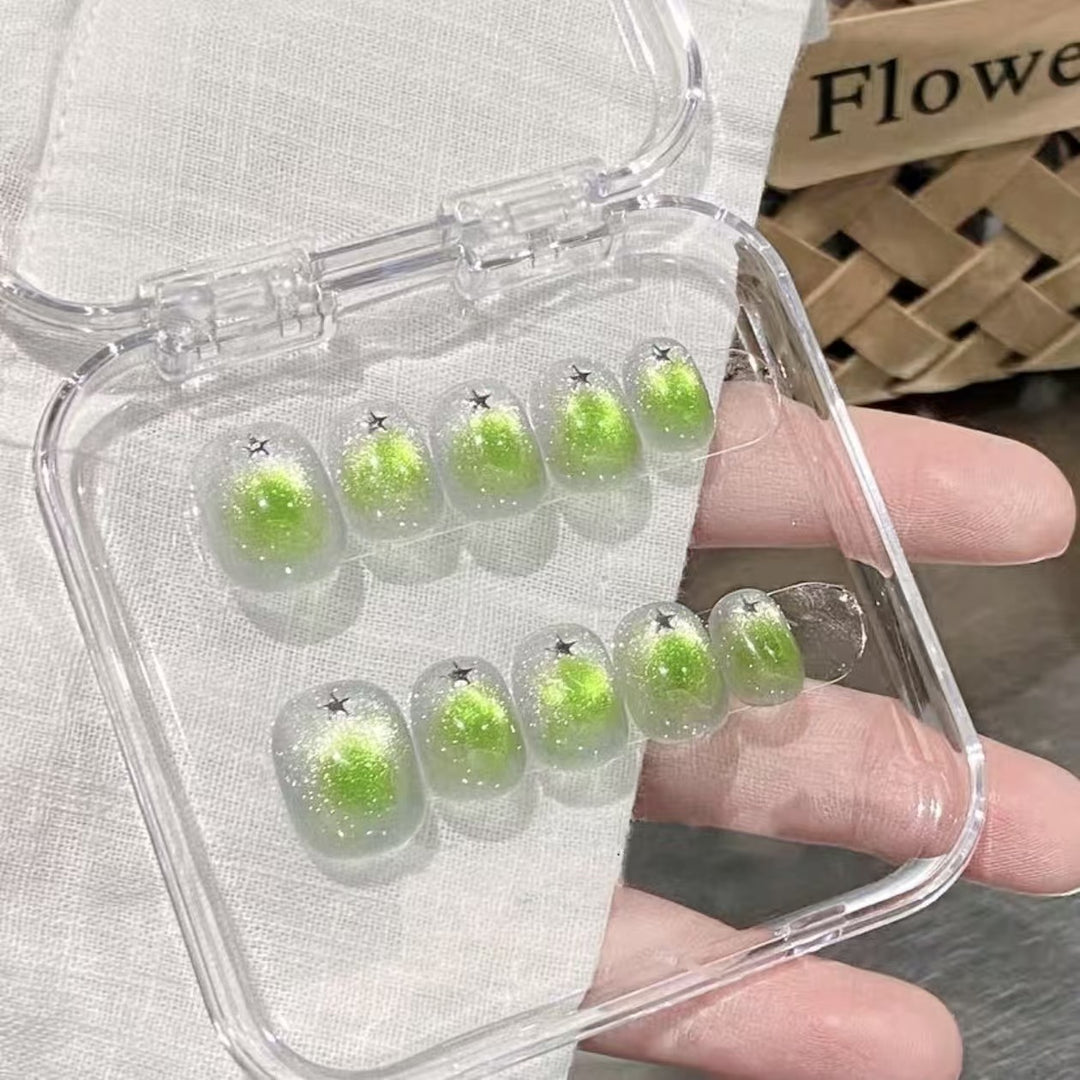 Floral Design Press-On Nails Bowlift