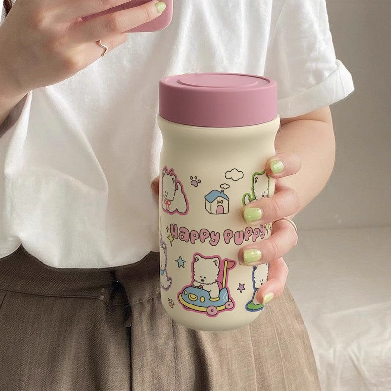 Ladies Insulated Drinking Bottle with Creative Animal Design Bowlift