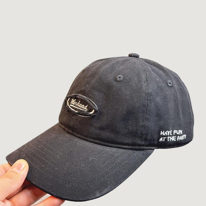 Men's Casual Distressed Embroidered Baseball Cap Bowlift