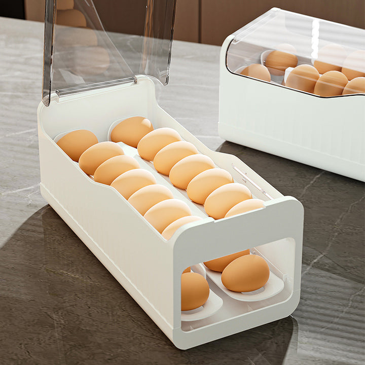 Countertop Transparent Airtight Large-Capacity Egg Storage Organizer Bowlift