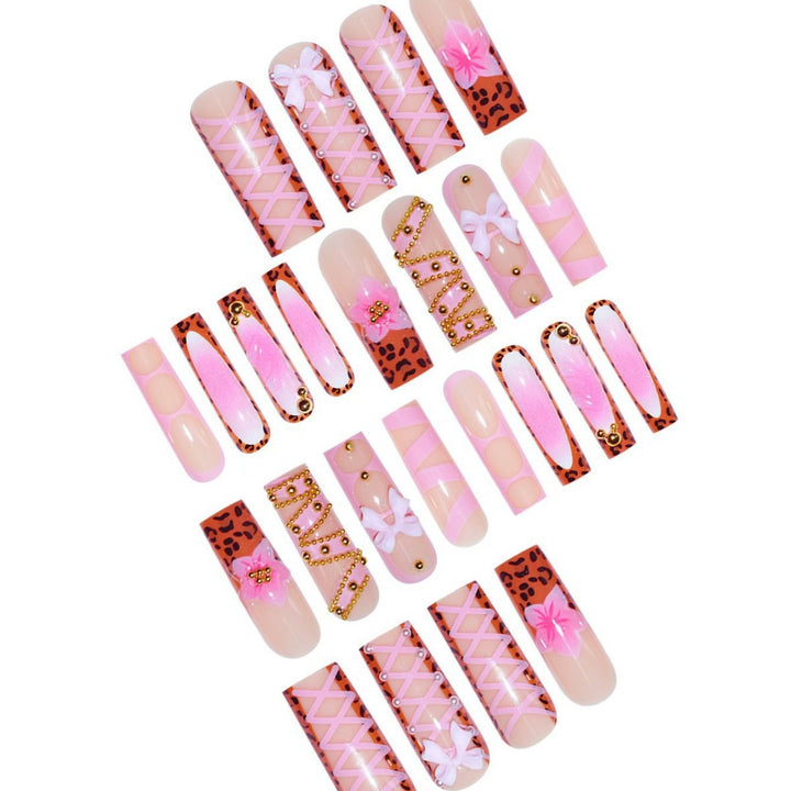 Decorative Press-On Nail Art Set Bowlift 1787368939