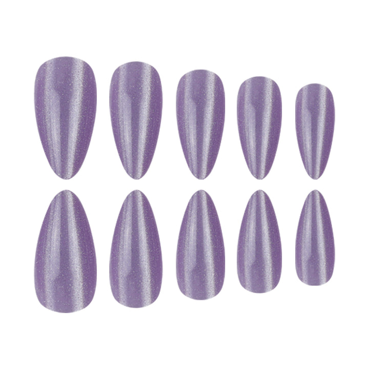 Long Glossy Stiletto Press-On Nails Bowlift