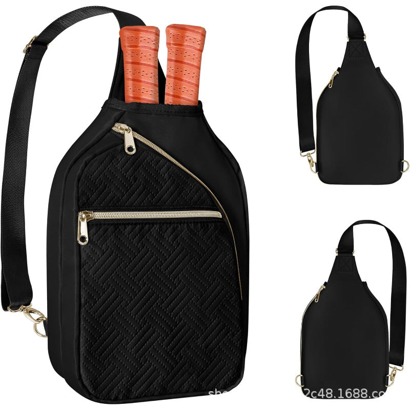 Sporty shoulder bag for tennis rackets with practical compartments Bowlift