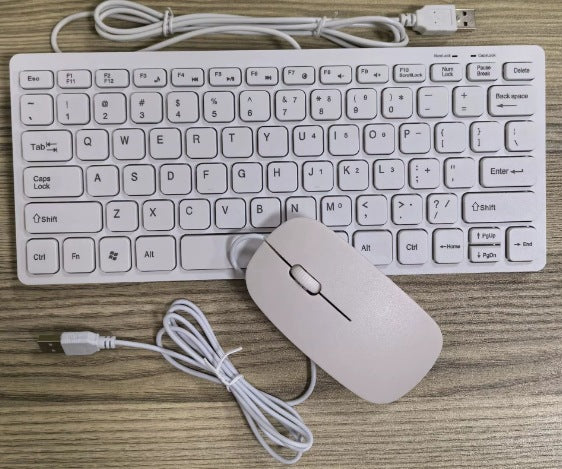 Flat USB keyboard with quiet keystrokes Bowlift